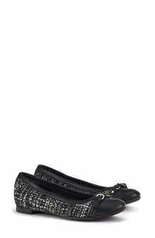 AGL Mae Cap Toe Tweed Ballet Flat