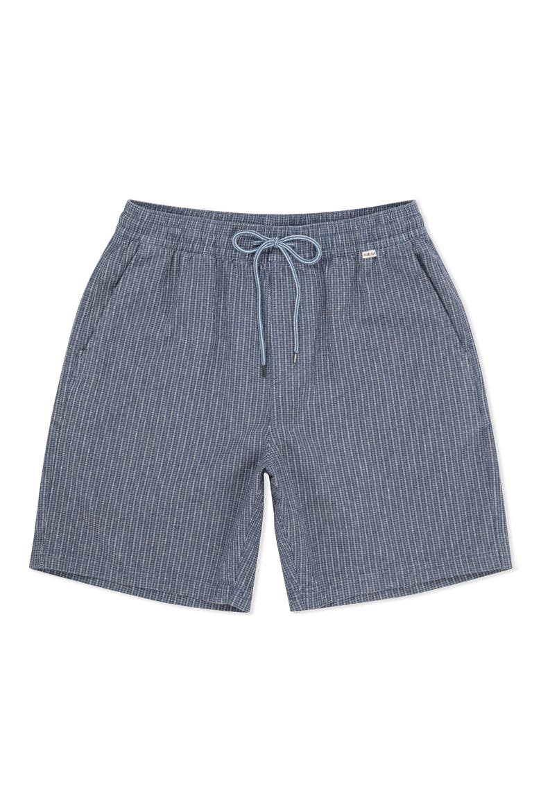 Raleigh Volley Stripe Cotton & Linen Drawstring Shorts, Alternate, color, MONSOON