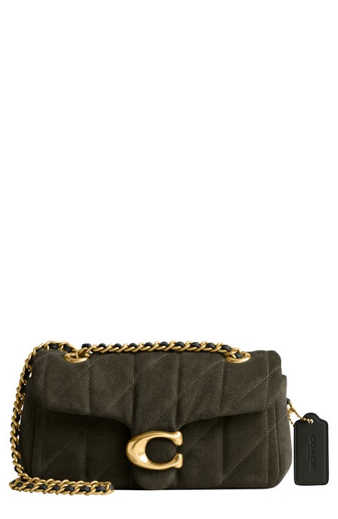 Tabby 20 Quilted Suede Convertible Shoulder Bag