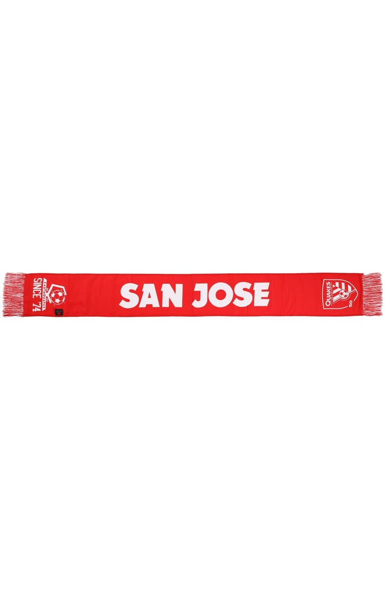 RUFFNECK SCARVES Red San Jose Earthquakes Jersey Hook Scarf, Alternate, color, 