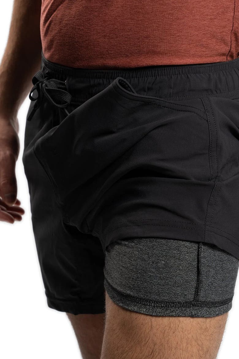Workout Shorts 5 Inch, Alternate, color, Black