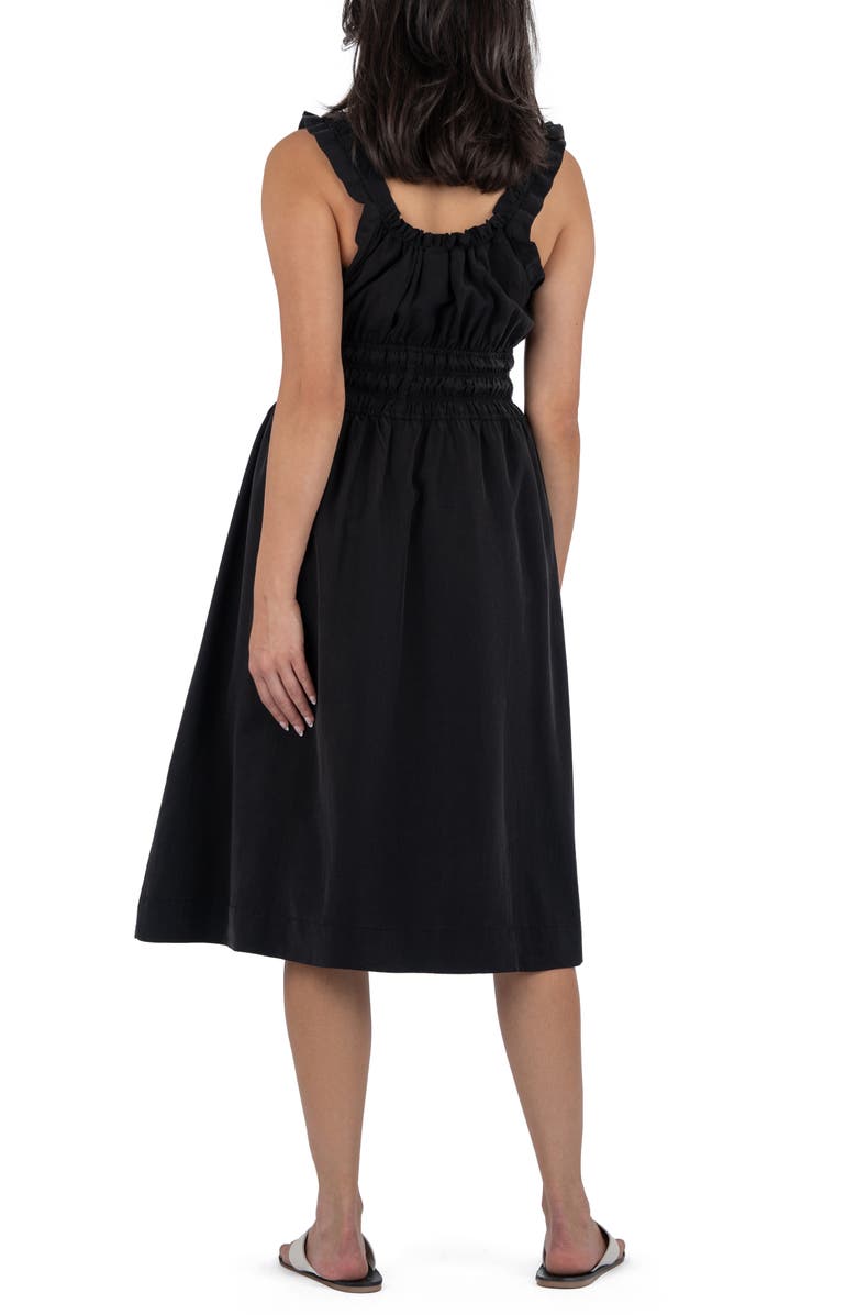 KUT from the Kloth Wednesday Smock Waist Sundress, Alternate, color, Black