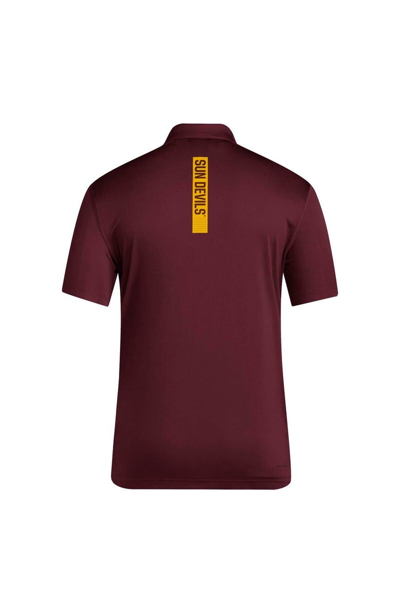 adidas Men's adidas Maroon Arizona State Sun Devils Coaches Polo, Alternate, color, Maroon