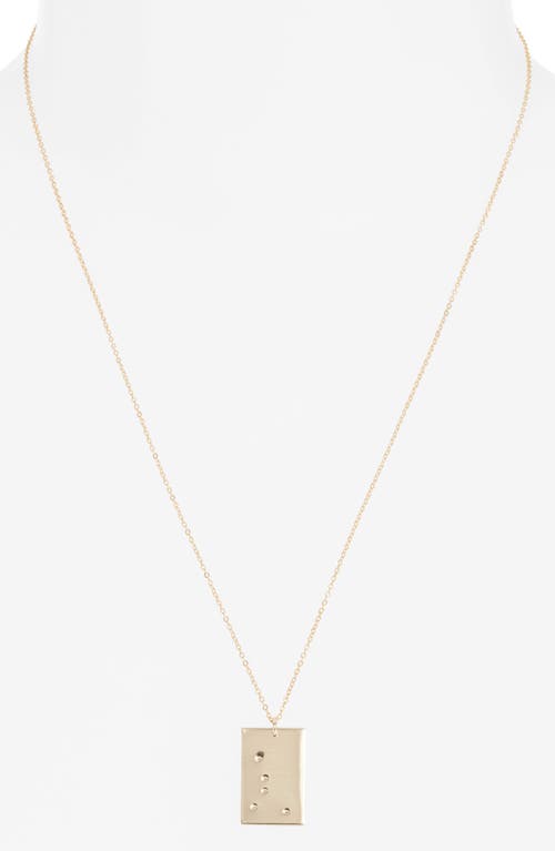 Set & Stones Zodiac Constellation Pendant Necklace In Neutral