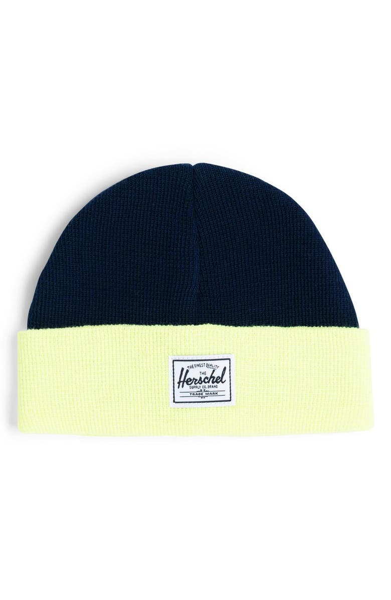 Herschel Supply Co. Colorblock Knit Beanie, Main, color,