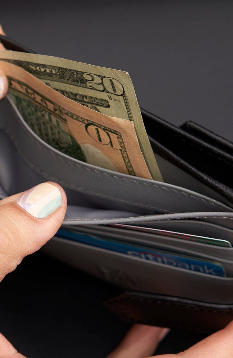 Tusk Joy L Shaped Wallet, Alternate, color, Black