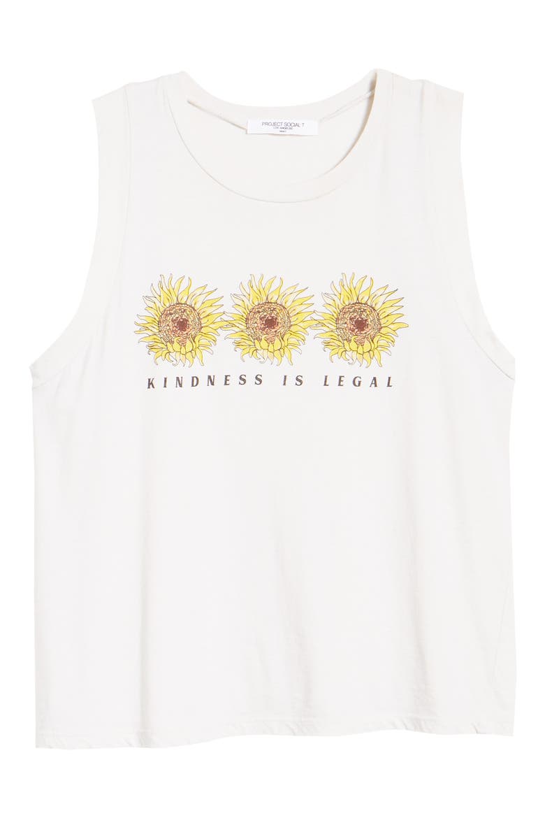 Kindness is Legal Tank, Alternate, color, VINTAGE WHITE