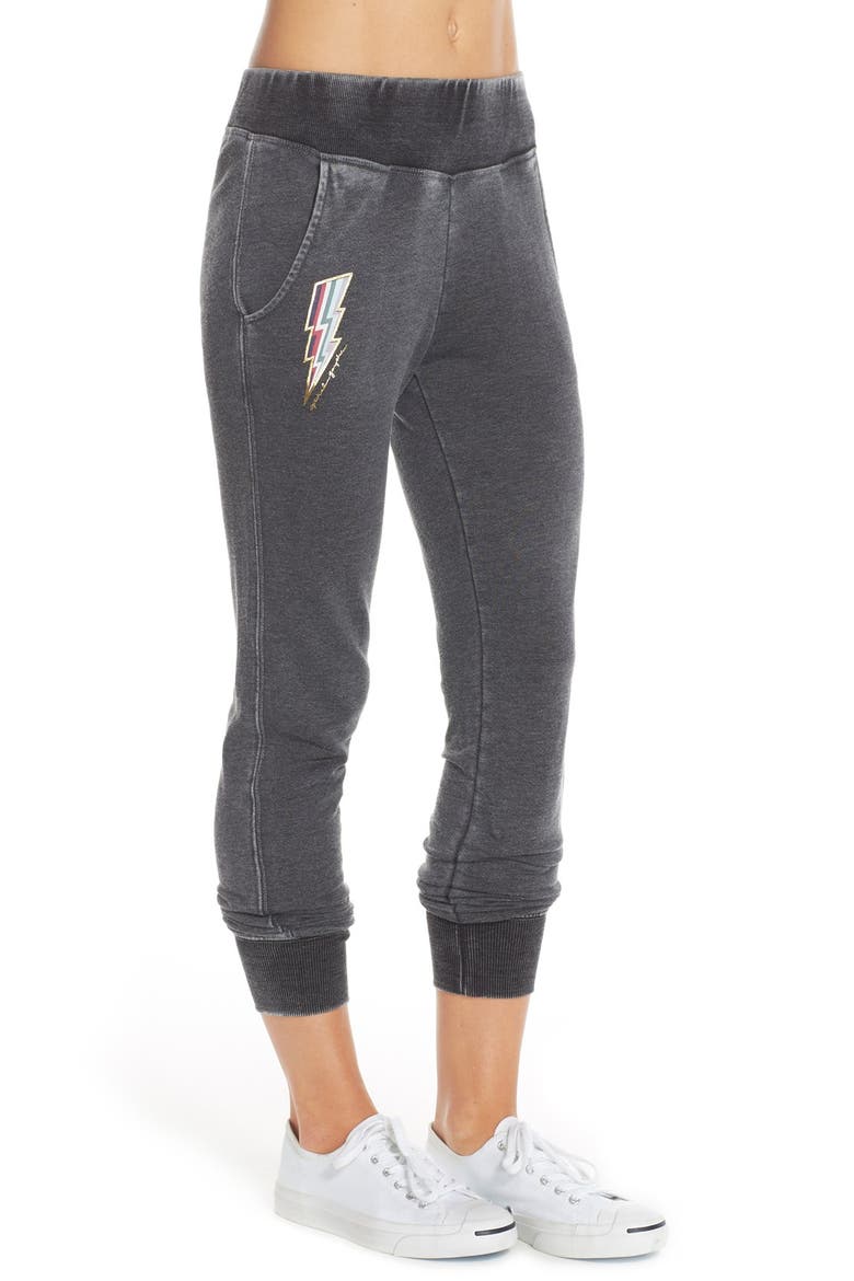 'Favorite' Burnout Sweatpants, Alternate, color, VINTAGE BLACK