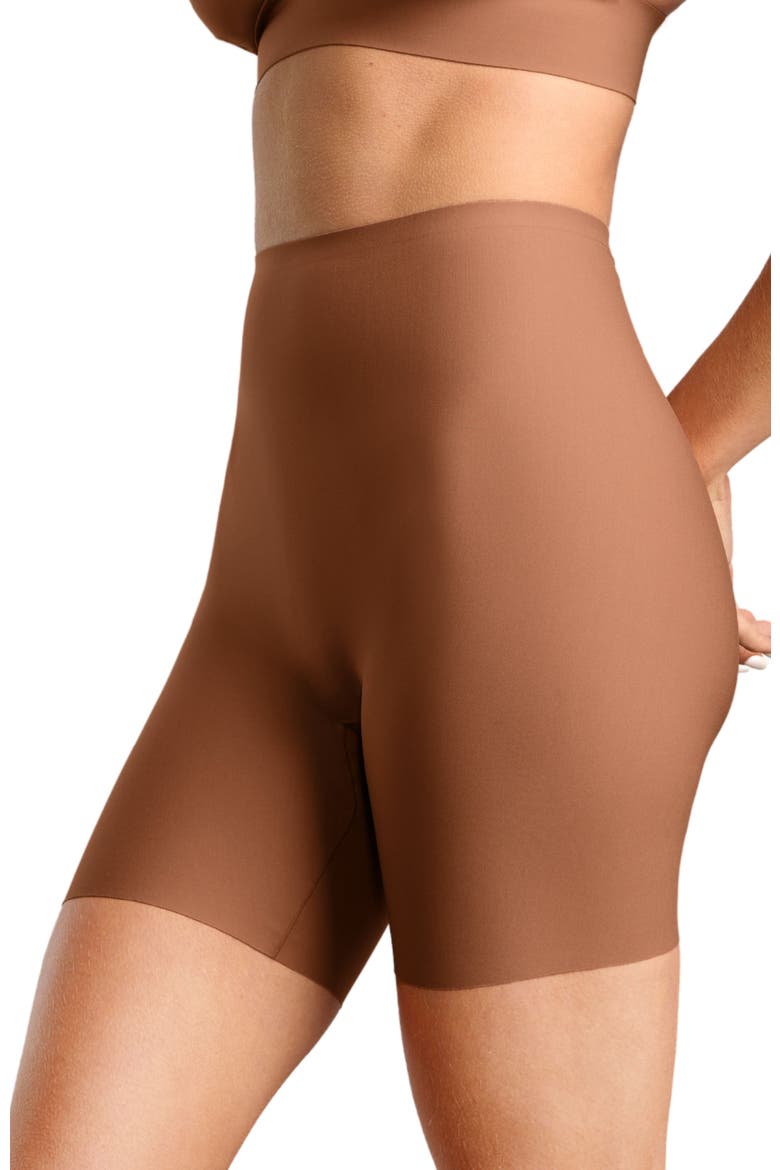 No-Show Bike Short, Alternate, color, Toffee