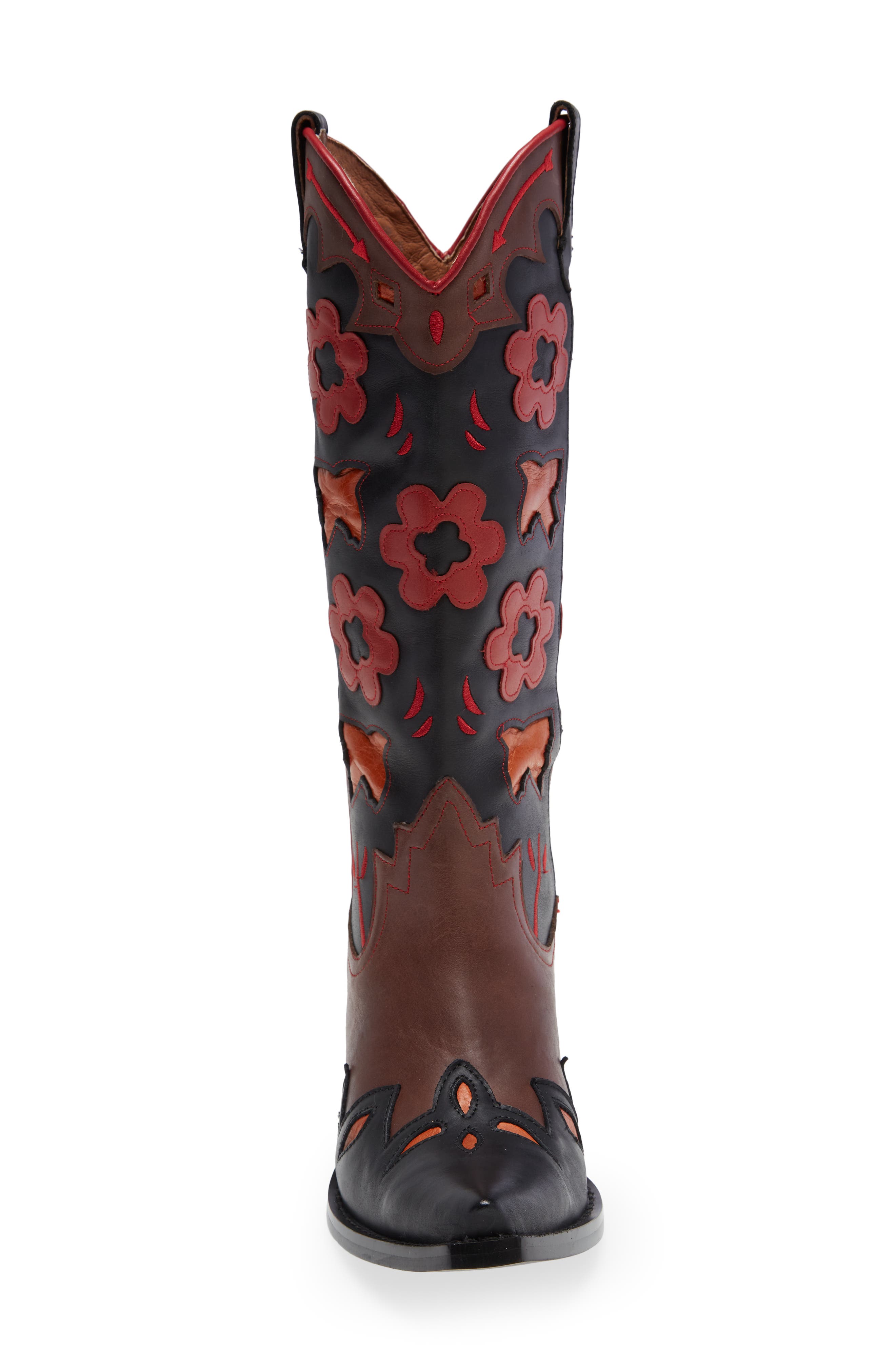 Jeffrey Campbell Looney Patch Western Boot, Alternate, color, 