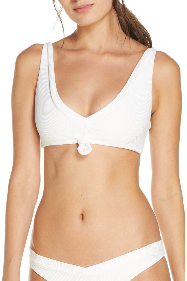 Austin Knot Bikini Top, Main, color, WHITE