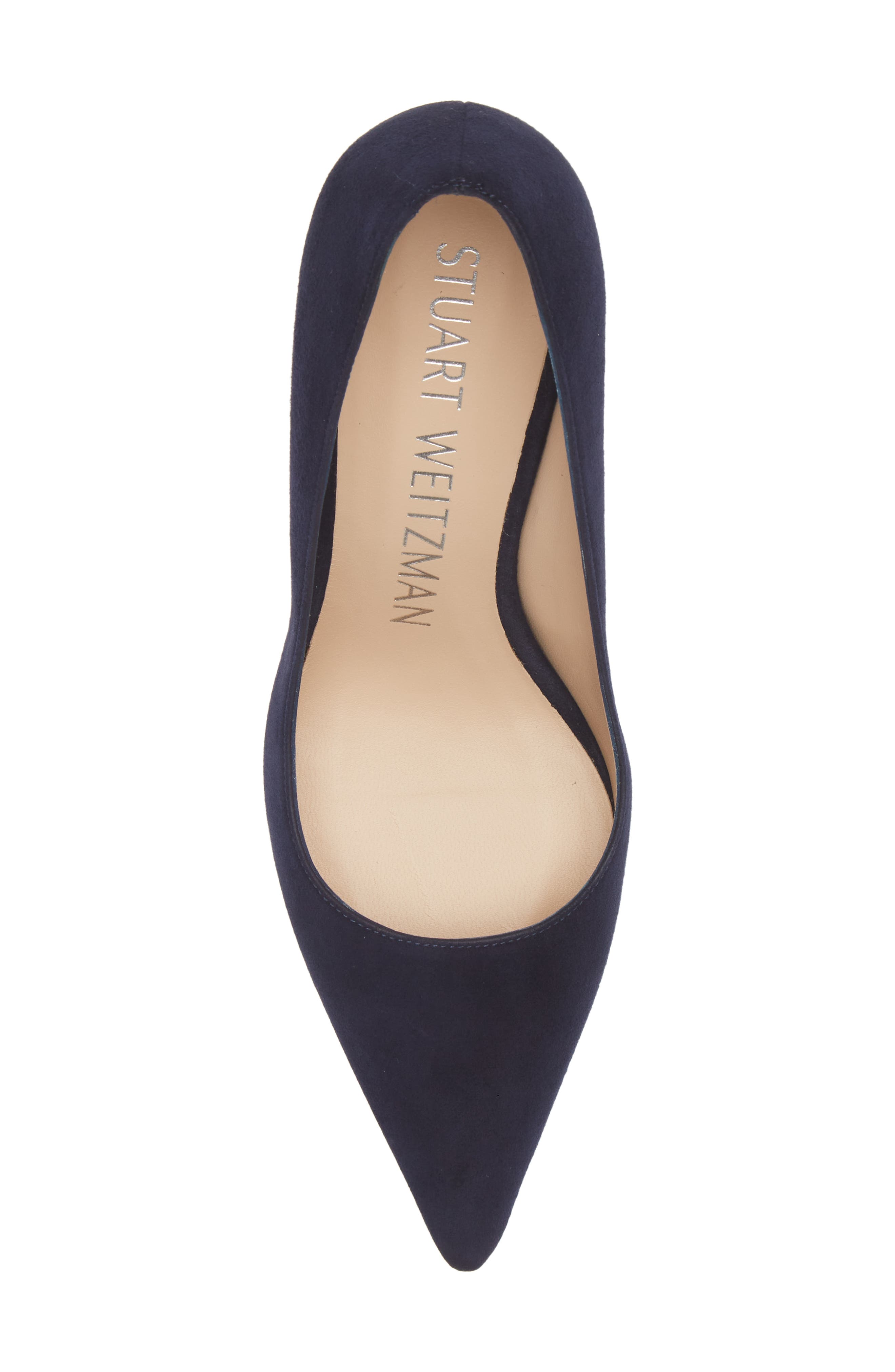 Stuart Pointed Toe Pump, Alternate, color, NICE BLUE SUEDE