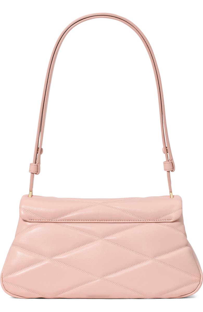 Kate Spade New York grace diamond quilted leather shoulder bag, Alternate, color, Rose Smoke