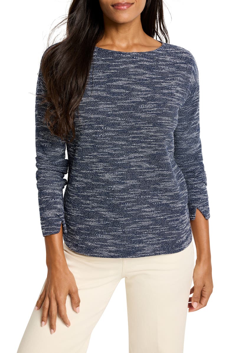 NIC+ZOE Everyday Indigo Mix Top, Main, color, Indigo Mix