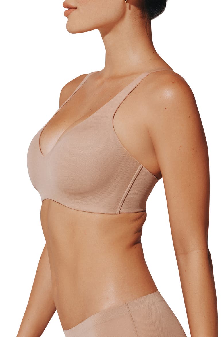 TempSync™ Wireless Plunge Bra, Alternate, color, TAUPE