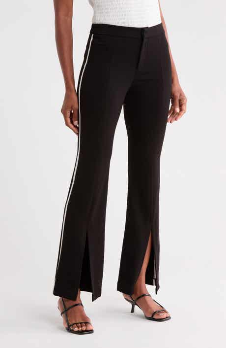 Slit Low Rise Bootcut Pants