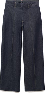 MANGO High Waist Culotte Trouser Jeans