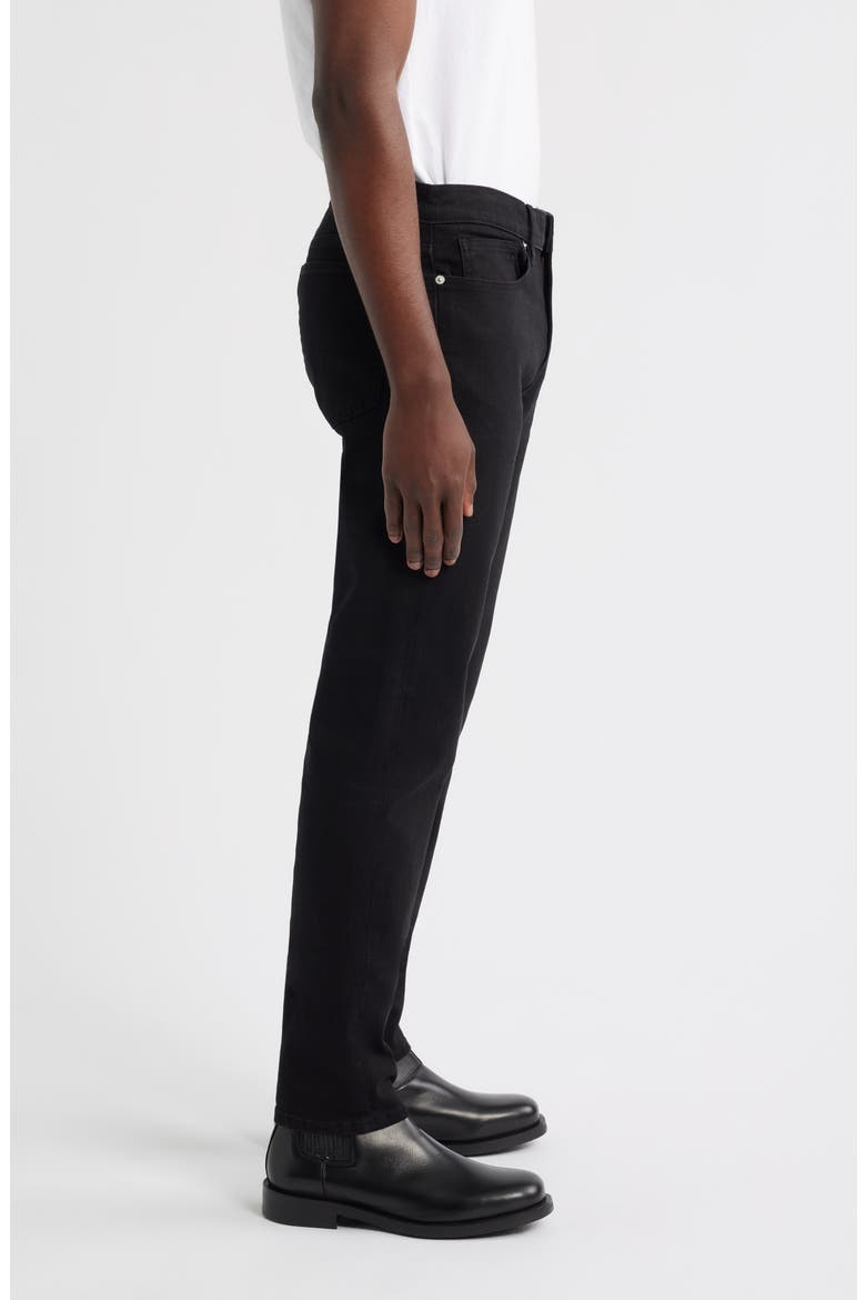L'Homme Athletic Slim Fit Jeans, Alternate, color, NOIR
