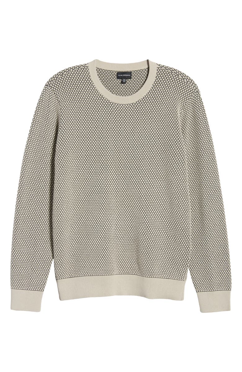 Club Monaco Men's Honeycomb Crewneck Sweater, Alternate, color, 