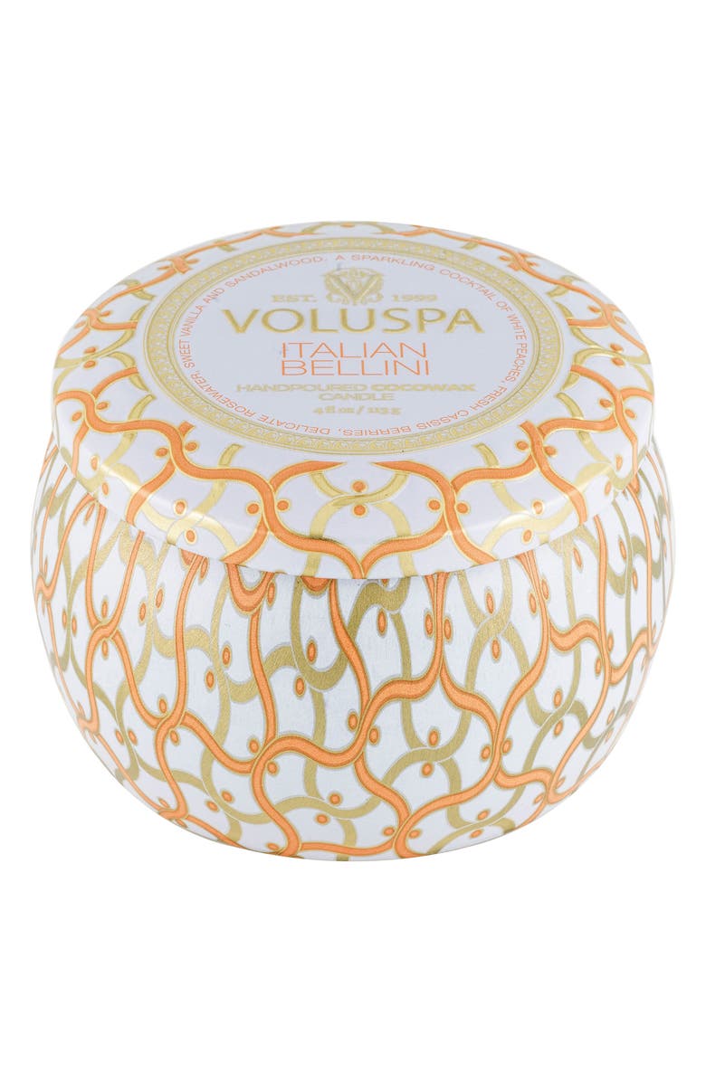 Voluspa Italian Bellini Mini Tin Candle, Alternate, color, Italian Bellini