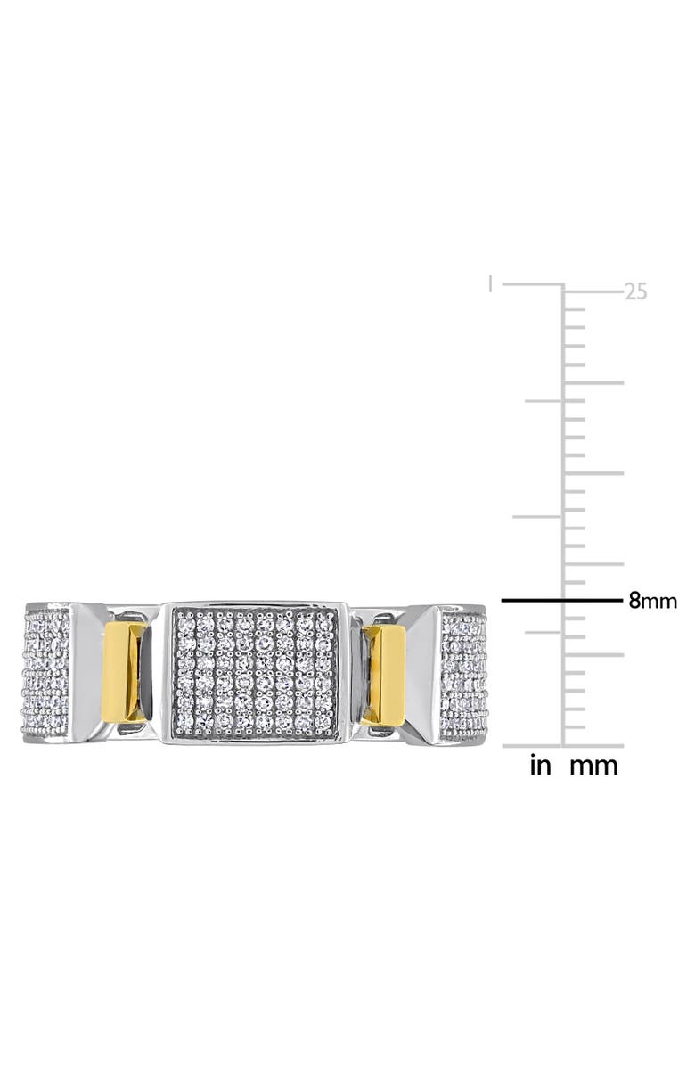 Julianna B. Men's Diamond Band Ring 14k Two-Tone, Alternate, color, 14K Two-Tone Gold