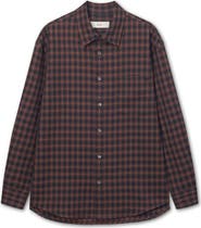 Dunst Oversize Check Flannel Button-Up Shirt