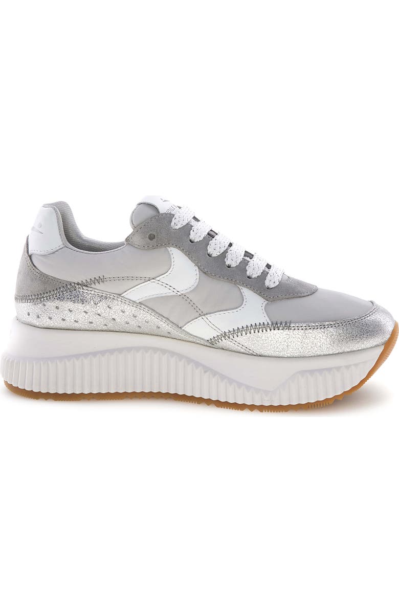 Voile Blanche Lana Fresh Metallic Sneaker, Alternate, color, Silver Grey