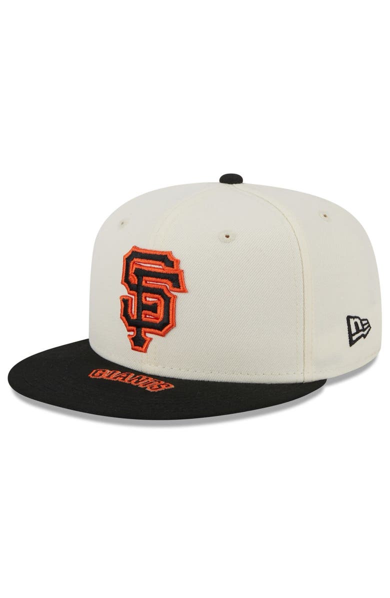 New Era Men's New Era Cream/Black San Francisco Giants On Deck 59FIFTY Fitted Hat, Main, color, 
