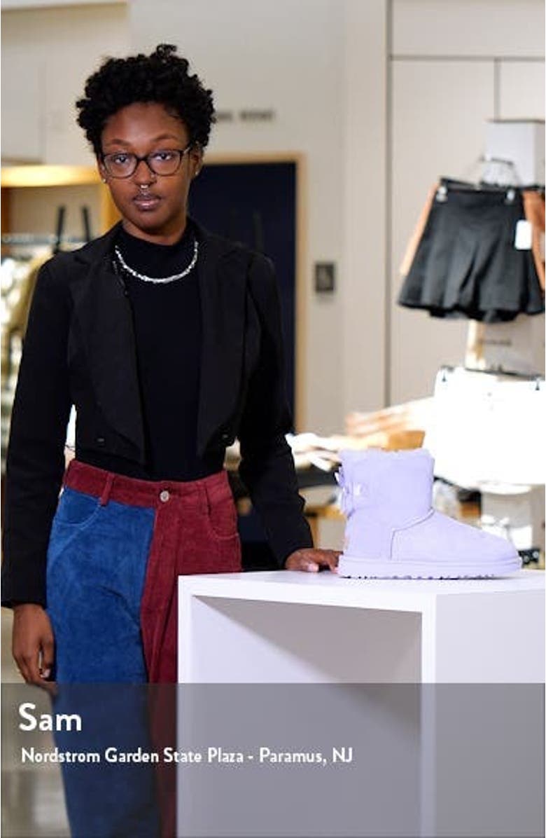 Mini Bailey Bow II Genuine Shearling Bootie, sales video thumbnail