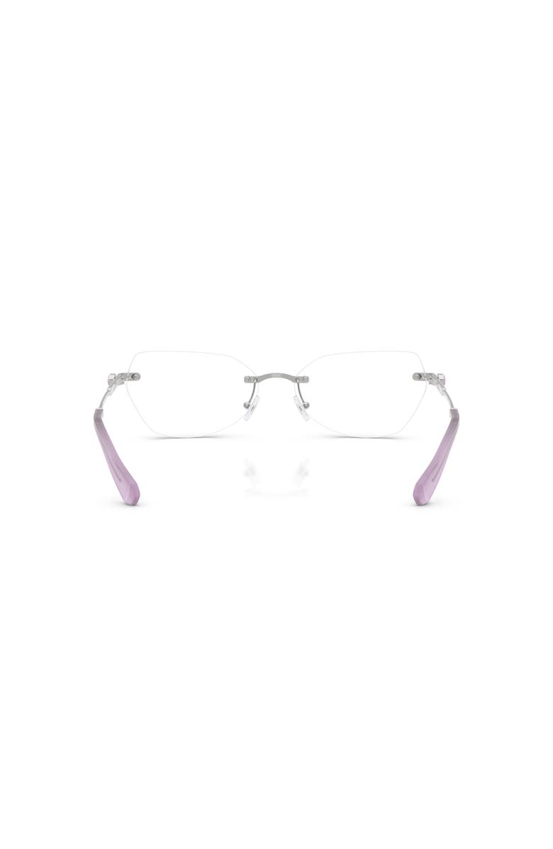 Swarovski 58mm Irregular optical glasses, Alternate, color, Silver