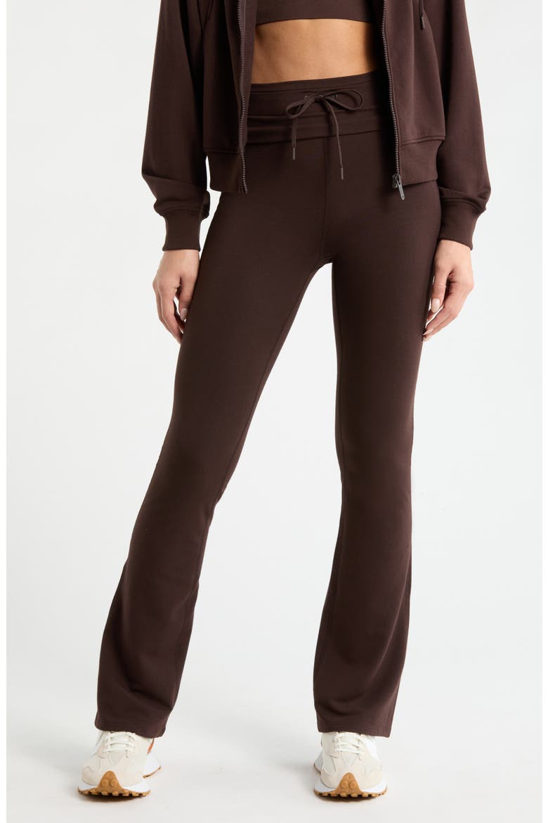 Weekend French Terry Pants, Main, color, BROWN MOLE'