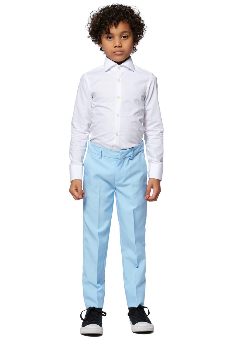 Kids' Cool Blue Two-Piece Suit with Tie, Alternate, color, BLUE