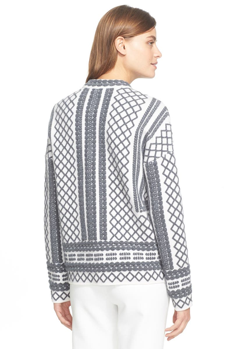 Tory Burch Merino Jacquard Sweater, Alternate, color,