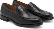MANGO Leather Penny Loafer