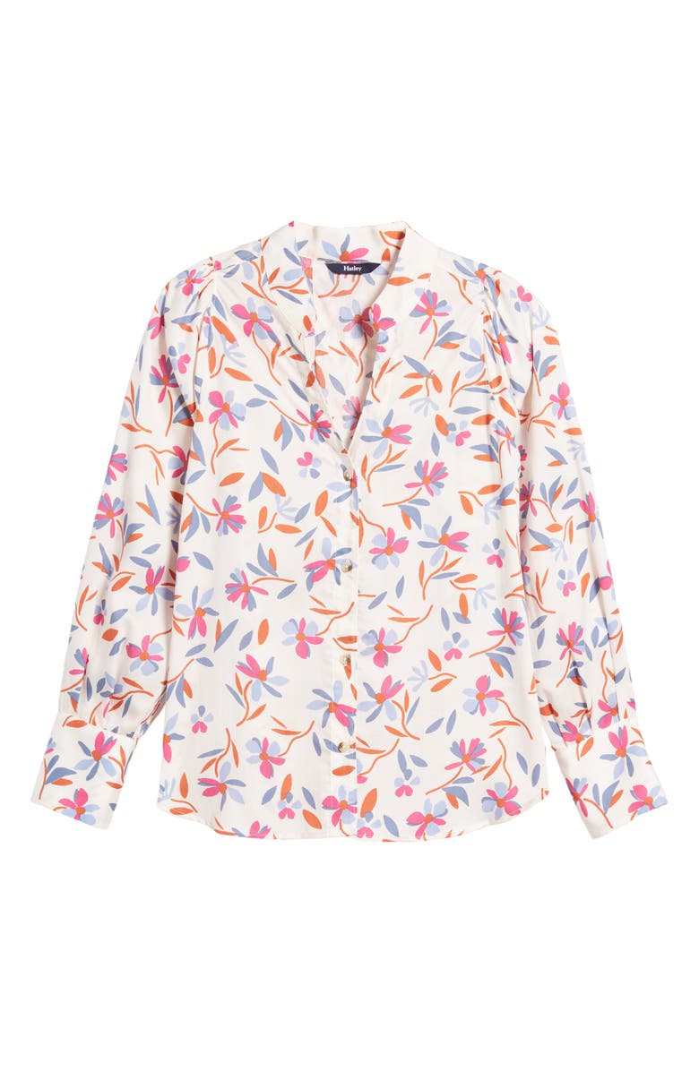 Hatley Olivia Floral Mandarin Collar Shirt, Alternate, color,