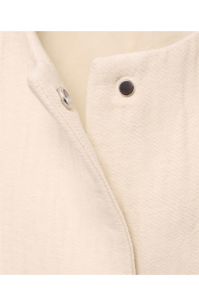 MANGO Oversize Fringe Cotton Jacket, Alternate, color, Sand