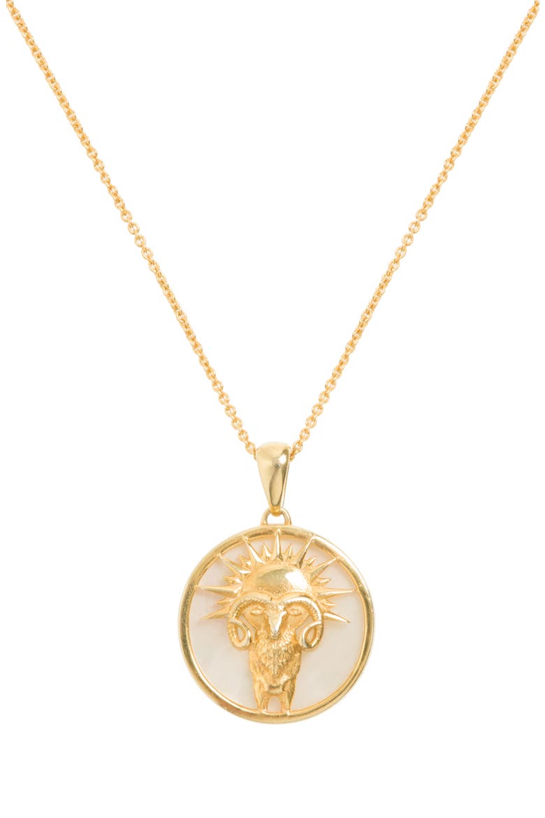 Zodiac Necklace, Main, color, Aries