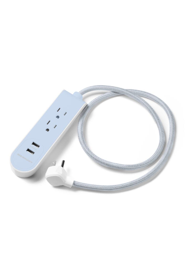 3 ft. High Speed 2.1A USB Power Strip - Blue, Main, color, BLUE