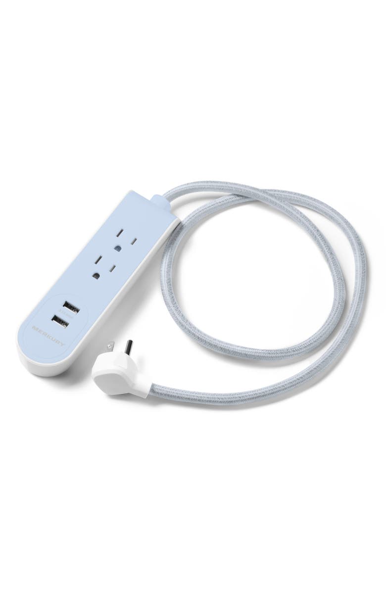 MERKURY 3 ft. High Speed 2.1A USB Power Strip - Blue, Main, color, 