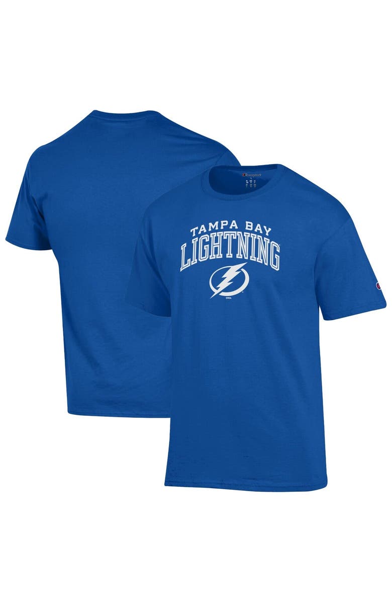 Champion Men's Champion Royal Tampa Bay Lightning Primary Logo T-Shirt, Main, color,