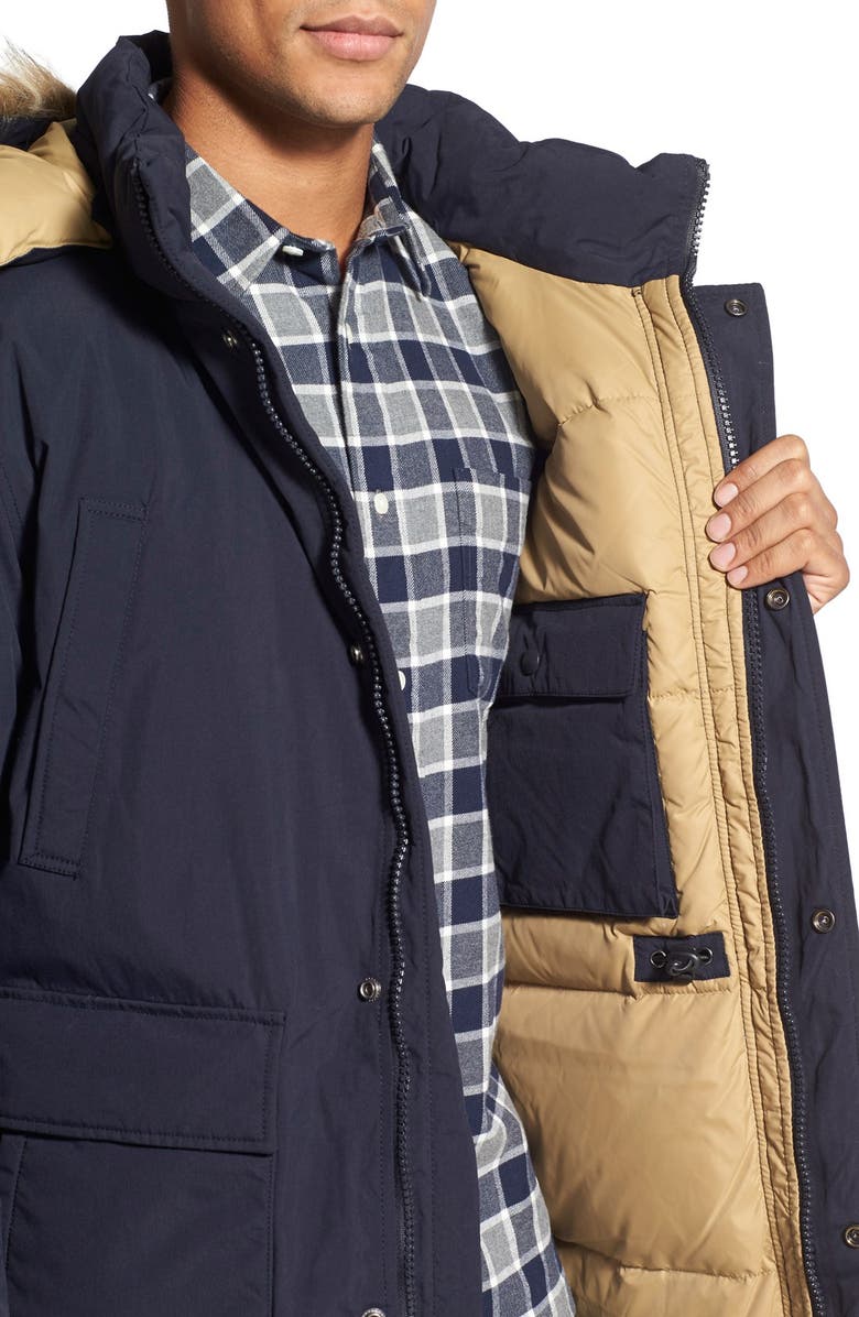 Schott NYC 'Iceberg' Water Resistant Down Parka with Faux Fur Trim, Alternate, color, 