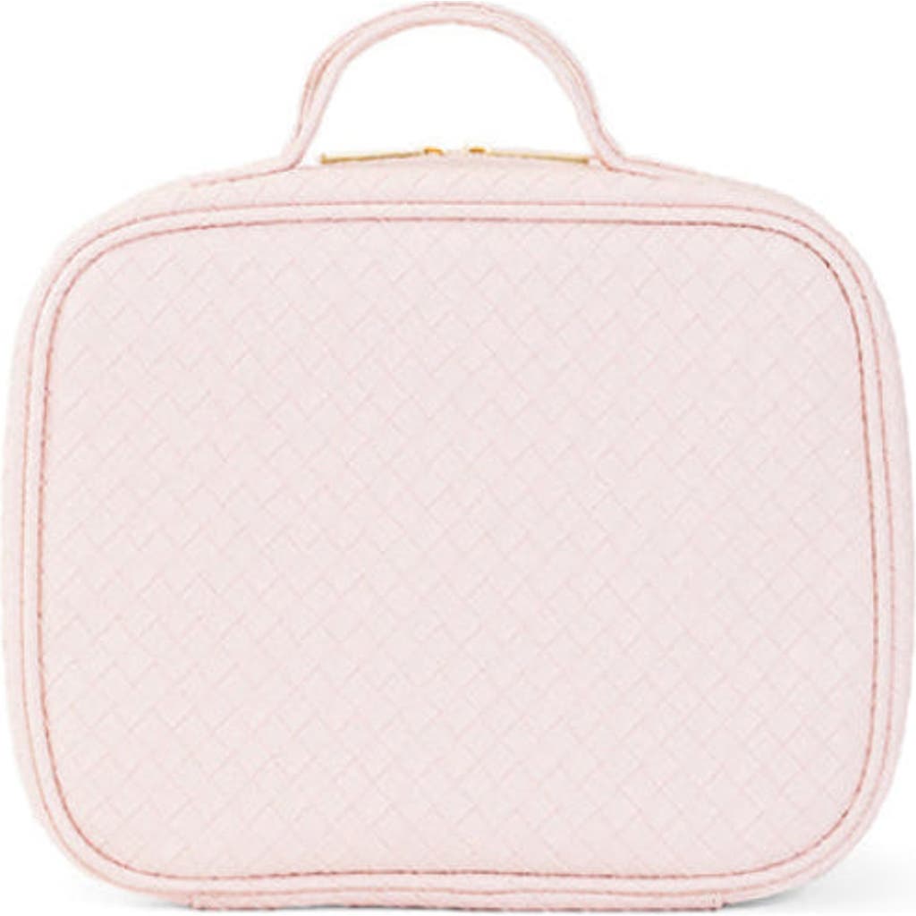 Trvl Design Woven Shell Makeup Bag In Pink