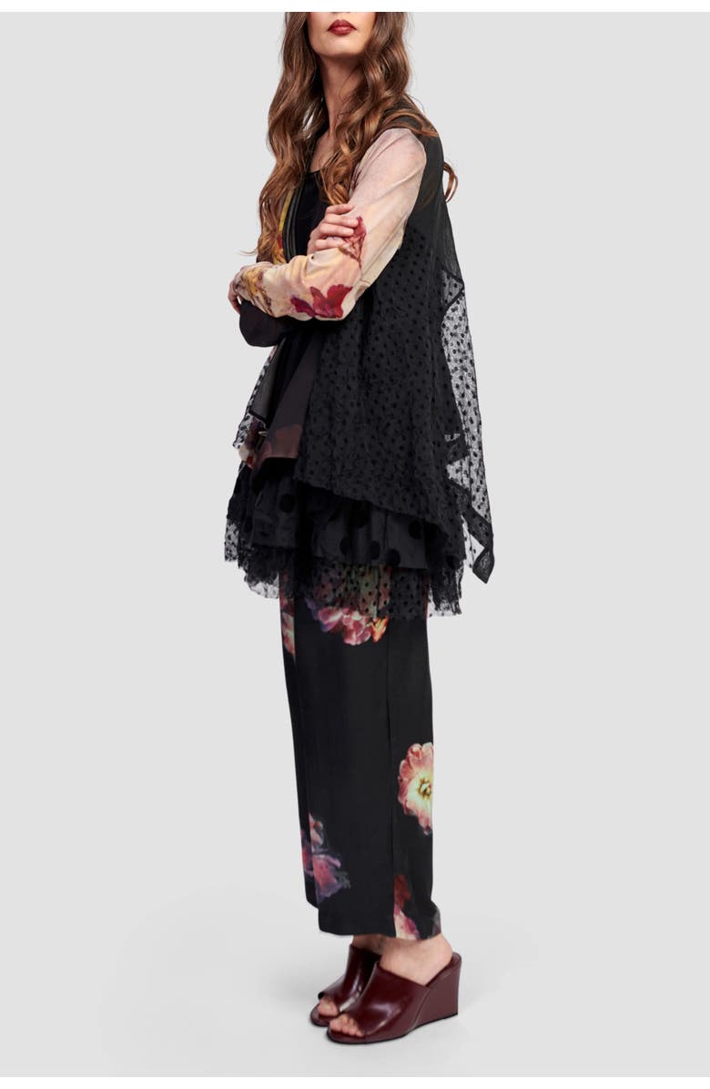 Alembika Mixed florals mesh cardigan, Alternate, color, 