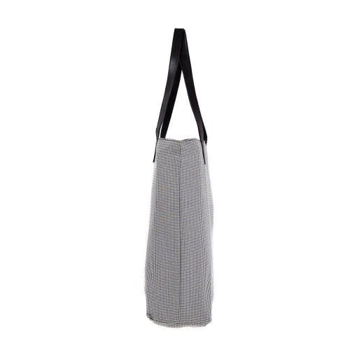 Made Free Houndstooth Print Day Tote In Black
