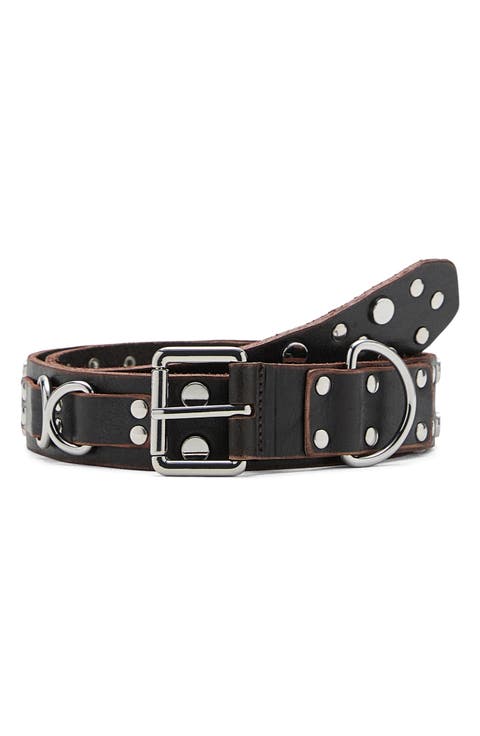 Studded Leather Belt