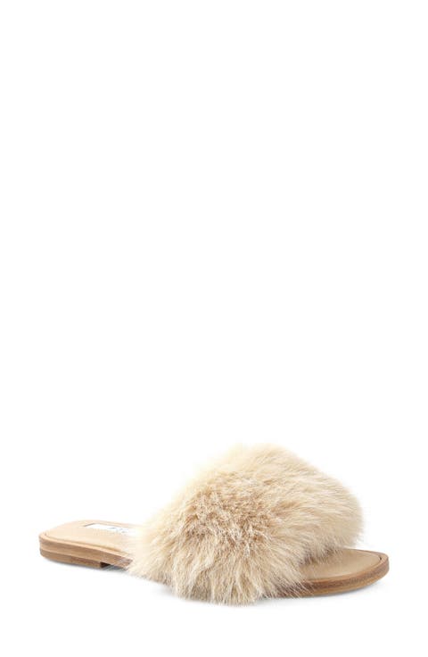 Faux Fur Slide Sandal