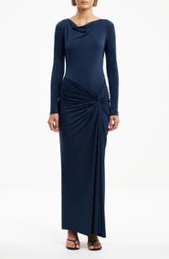 Significant Other Sarlyn Long Sleeve Crepe Jersey Cocktail Dress