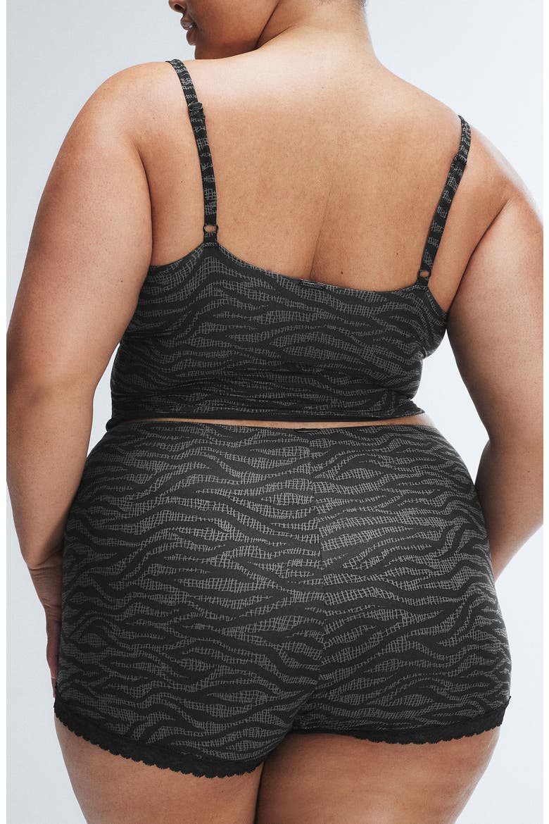 Snug Hug Sleep Camisole, Alternate, color, BLACK CAVIAR TIGER STRIPE TEXT