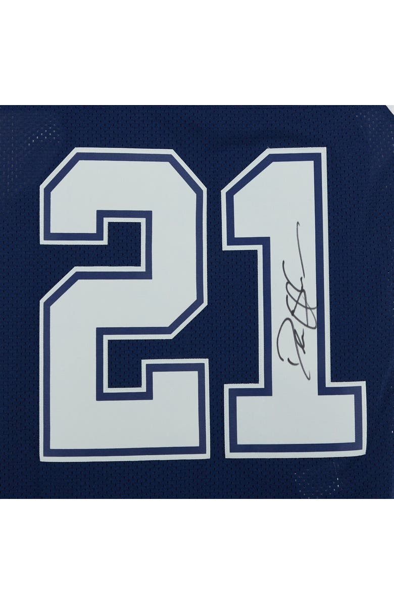 FANATICS AUTHENTIC Deion Sanders Dallas Cowboys Autographed Mitchell & Ness Navy 1995 Throwback Authentic Jersey, Alternate, color, 