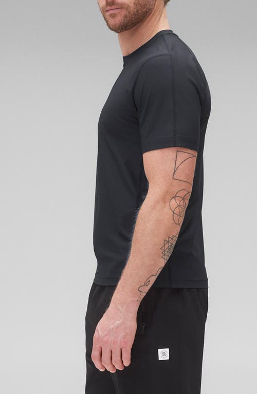 Reigning Champ Playoff Tech Piqué T-shirt In Navy